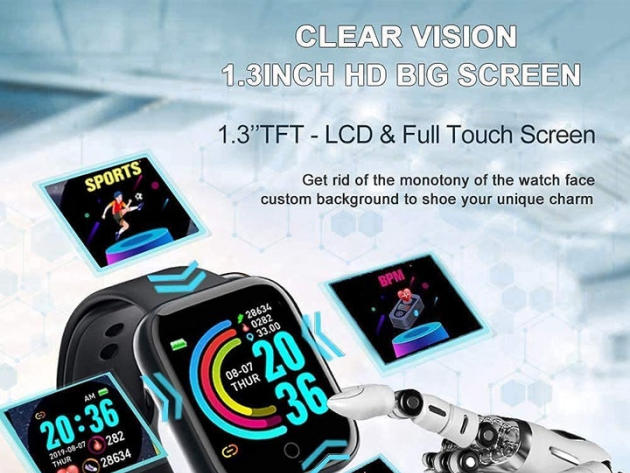 Waterproof Smartwatch for iPhone & Android