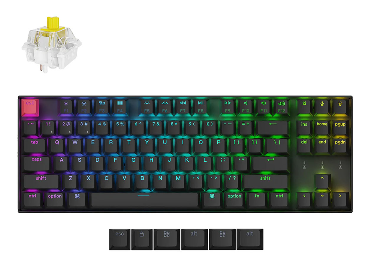K8 QMK Wireless Mechanical Keyboard RGB Backlight (Hot-Swappable)
