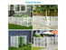Costway Outdoor Privacy Screen Space Divider Patio Garden 36''x 48'' White, 2-Pack 