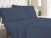 Soft Home 1800 Series Solid Microfiber Ultra Soft Sheet Set (Navy/Queen)