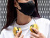 Portable Neck Fan with LED Flashlight (Yellow)