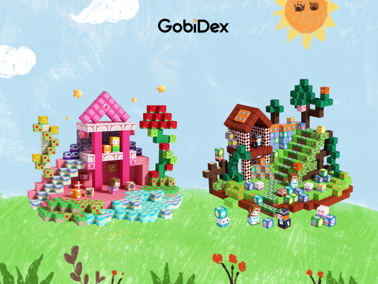 GobiDex Magnetic Building Block Set (Mystic Grove & Heartsblock)