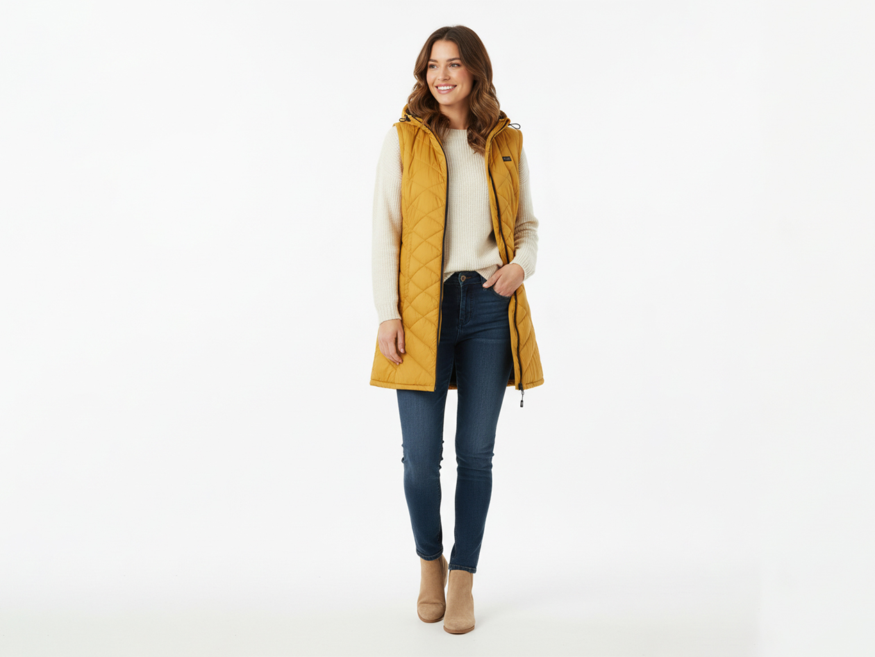 Women's Helios Hybrid Heated Coat (Golden/Large)