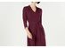 Charter Club Women's Petite Solid Midi Dress Wine Size 44