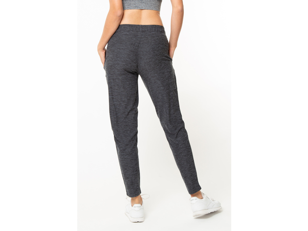 Womens Casual Drawstring Waist Jogger Lounge Cargo Pants with Pockets - Large