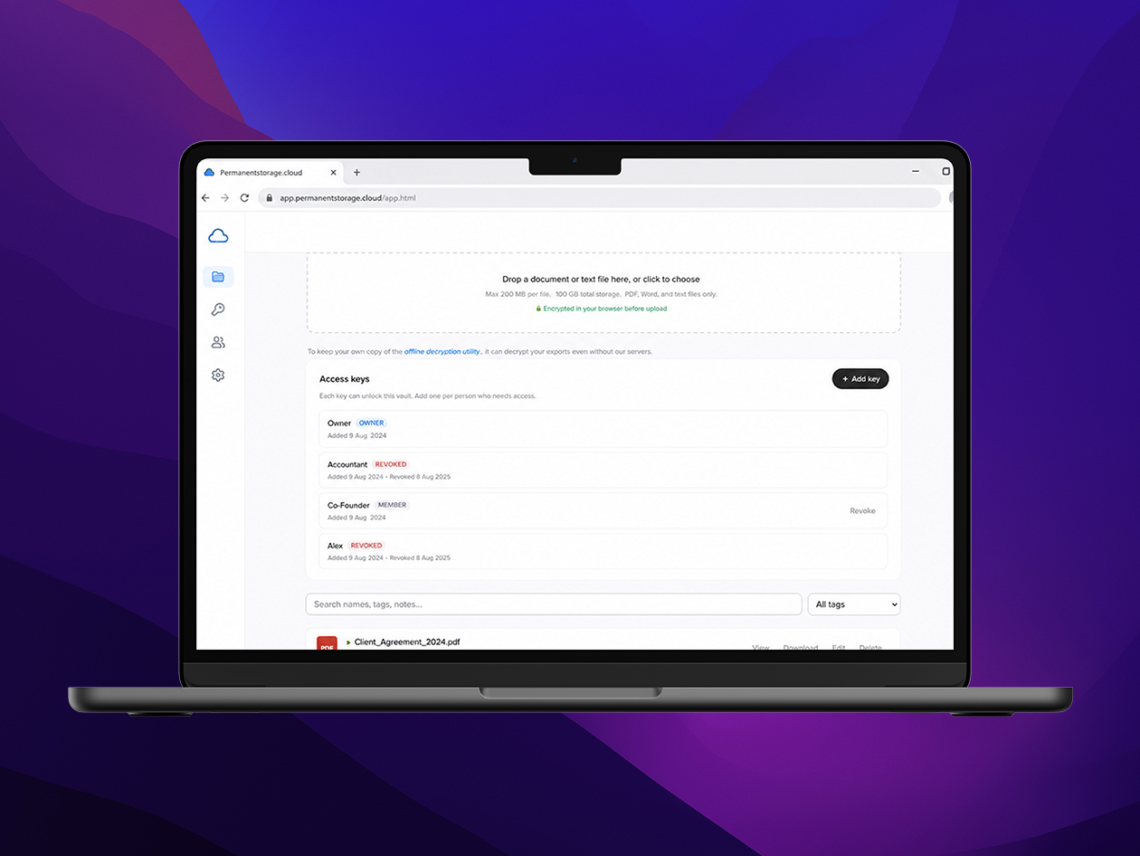 Vault Cloud Storage: Lifetime Subscription (1TB)