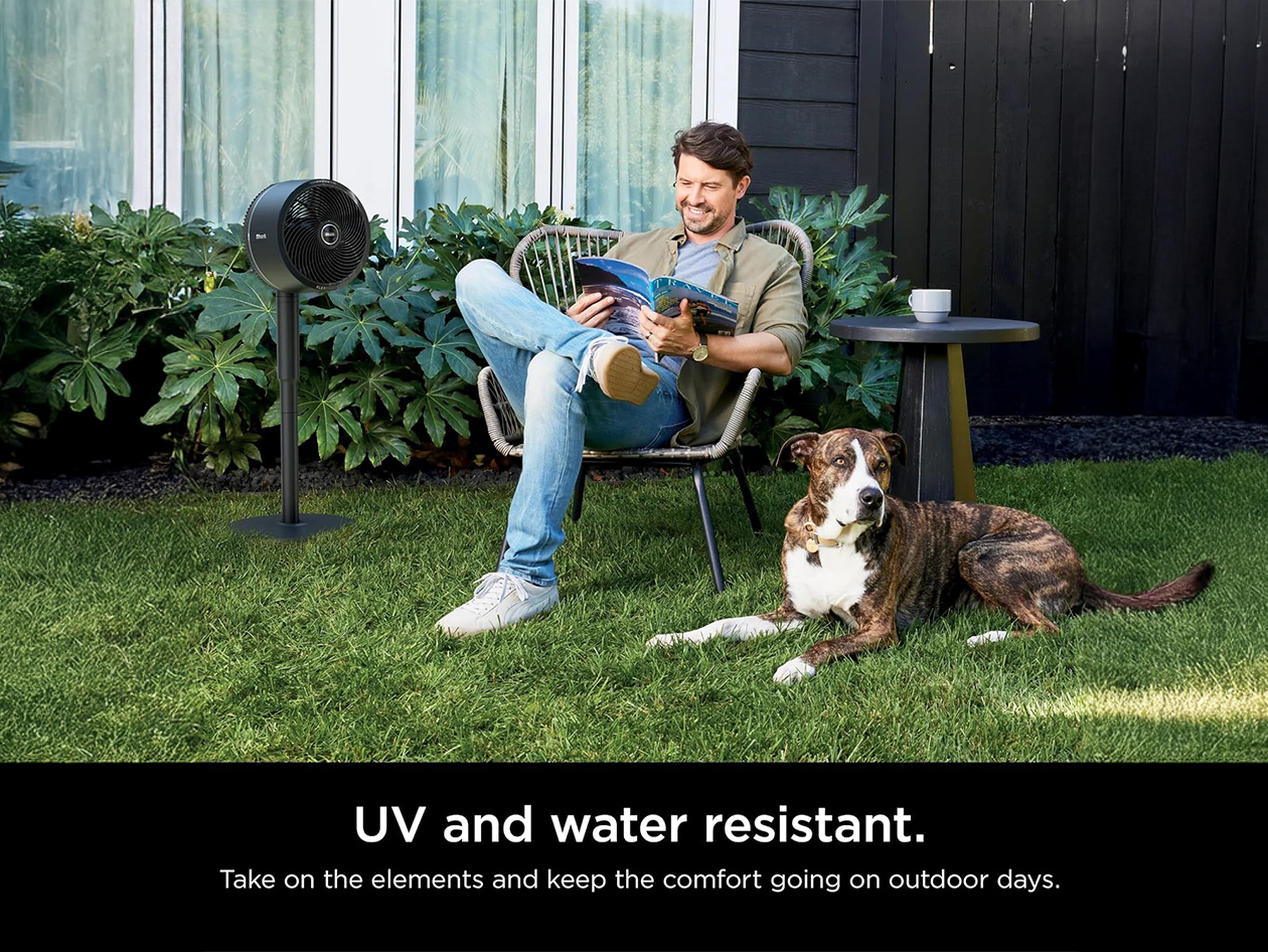 Shark FlexBreeze™ Indoor & Outdoor Pedestal & Table Fan with Cover (Refurbished)