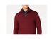 Tasso Elba Men's 1/4-Zip Sweater Wine Size Small