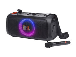 JBL PartyBox On-The-Go Essential - Portable Party Speaker with Built-in Lights & Wireless Mic (Refurbished)