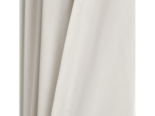 Lush Decor Lydia Curtains Ruffle Window Panel Set for Living,84”x40 L - Neutral (Like New, Open Retail Box)