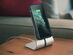 Home & Office Kit: Qi Charging Desk Stand (Silver) + iPhone 11 Pro Max Case