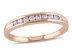 Diamond Anniversary Wedding Band 1/4 Carat (ctw G-H-I, I2-I3) in 10k Rose Pink Gold - 7.5