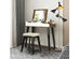 Costway Vanity Table Set with Flip Top Mirror Dressing Makeup Study Padded Stool - Wood,Black,White
