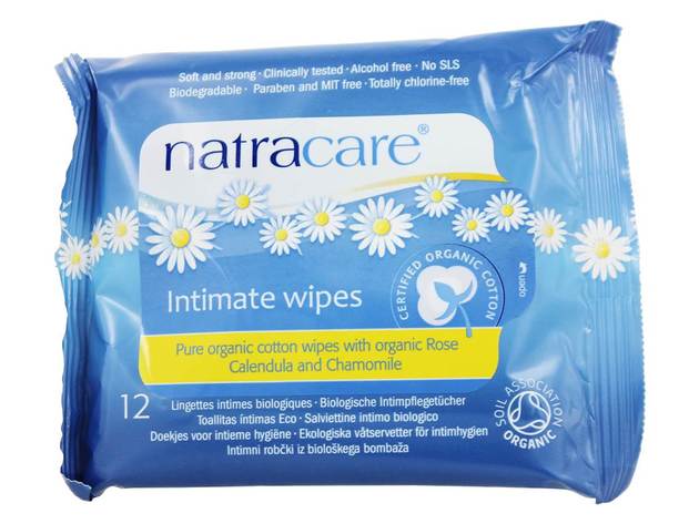 Natracare - Soft Organic Cotton Intimate Wipes - 12 Wipe(s)
