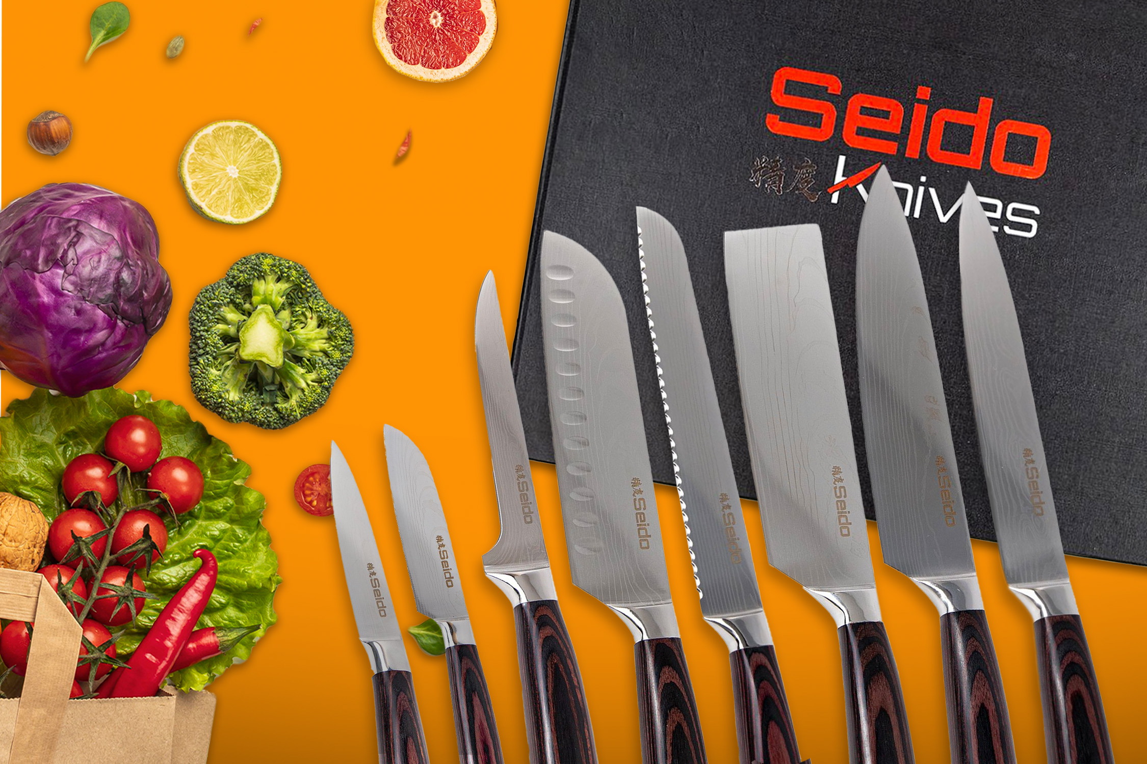 Get this 8-piece Japanese knife set for under $130