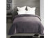 Spyder Flannel Ultra Plush Bed Blanket Interwoven Strength - Queen 90"x90" Grey