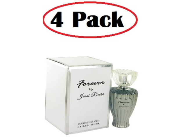 4 Pack of Jenni Rivera Forever by Jenni Rivera Eau De Parfum Spray 3.4 oz