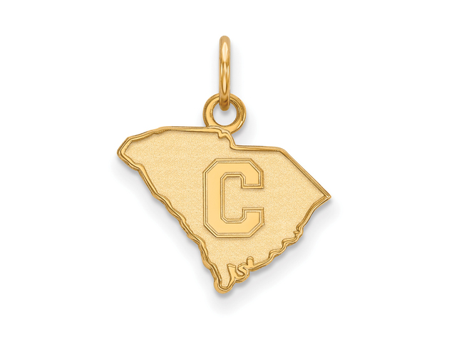 NCAA 14k Yellow Gold The Citadel Small Pendant