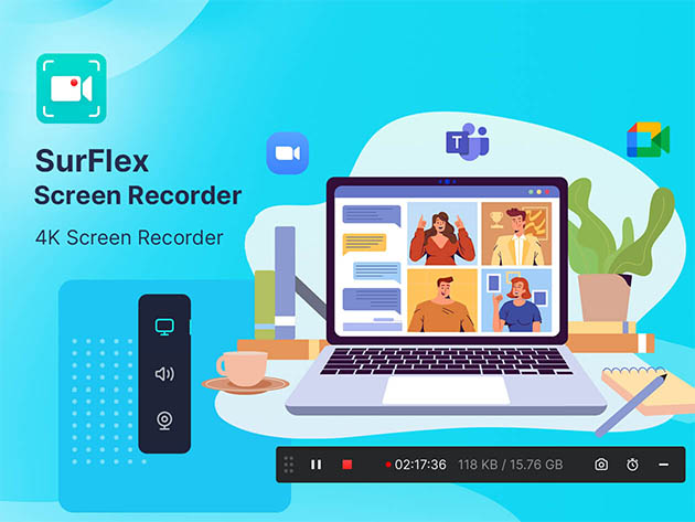 SurFlex Screen Recorder: Lifetime Subscription (Windows)