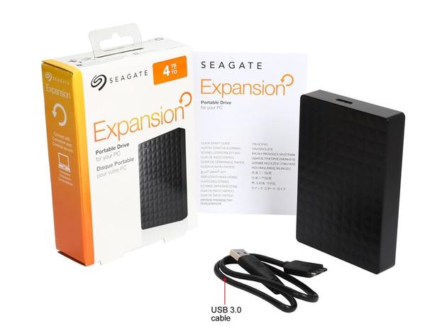 Seagate 4TB Expansion Portable Hard Drive STEA4000400