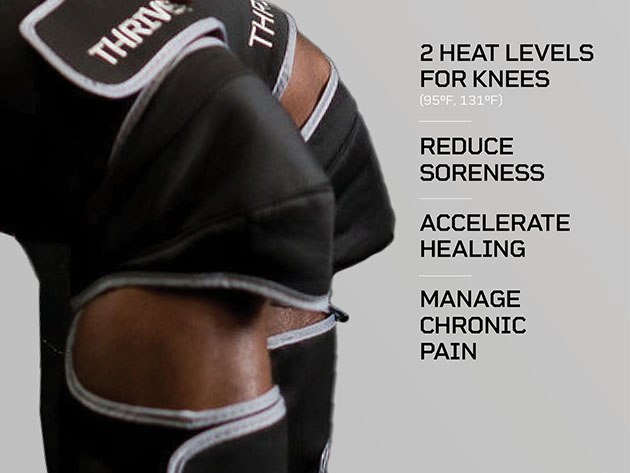 Thrive X Heat Compression Leg Massager Sleeve (Thigh, Calf, & Foot/Extra Wide)