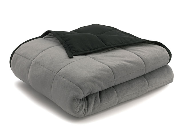 Weighted Anti-Anxiety Blanket (Grey/Black) | Joyus