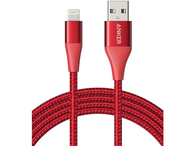 Anker 551 USB-A To Lightning Cable Red / 6ft | Gadget Hacks