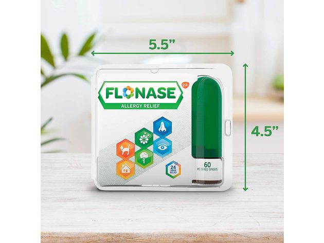 Flonase Allergy Relief Nasal Spray, Relieves Nasal Congestion, Runny Nose, Sneezing, Itchy Nose and Watery Eyes, 0.34 Ounce