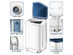 Full-Automatic Washing Machine 7.7 lbs Washer/Spinner Germicidal UV Light Blue - White and Blue