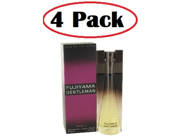 4 Pack of Fujiyama Gentleman by Succes de Paris Eau De Toilette Spray 3.4 oz