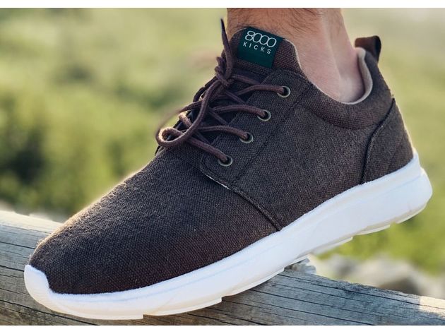 Explorer V2 Hemp Sneakers for Men Dark Brown - US M 15 