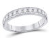 Diamond Wedding Anniversary Band 1/2 Carat (ctw H-I, I1-I2) in 14K White Gold - 8.5