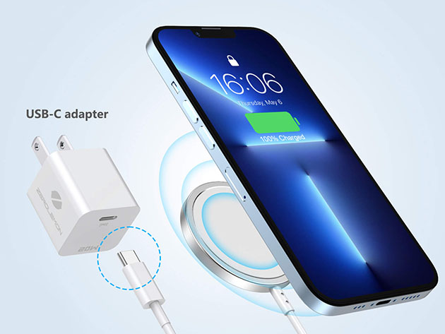 10 Foot Magnetic Wireless USB-C Charging Cable (MagSafe Compatible)