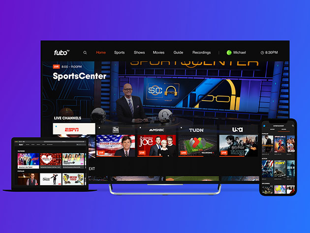 fuboTV Streaming Service: 1-Month Subscription (Elite Plan)