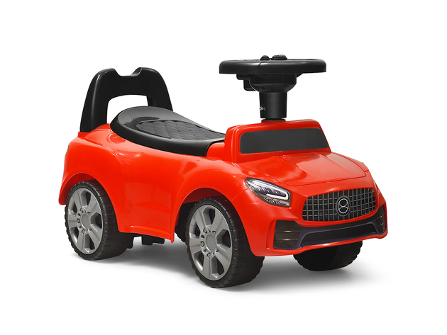 Costway Foot-to-Floor Kids Ride-On Push Car w/ Horn and Music Red