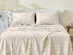 3-Piece Floral Print Microfiber Sheet Set (Diamond Taupe/Twin)