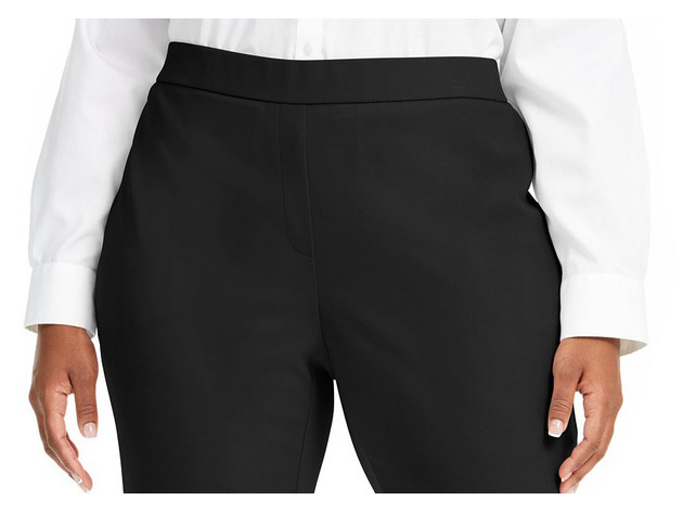Alfani Women's Plus Pull-On Dress Pants Black Size 1X