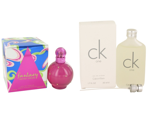 Gift set  Fantasy by Britney Spears Eau De Parfum Spray 3.3 oz And  CK ONE EDT Pour/Spray (Unisex) 1.7 oz