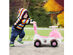 3-in-1Baby Walker Sliding Car Pushing Cart Toddler Ride On Toy w/ Sound GrayBlue - Pink