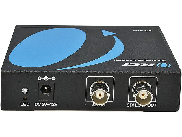 Premium SDI to HDMI Video Converter supports SDI, HD-SDI, SD-SDI, 3G-SDI with Coaxial audio input & SDI Loop Out (OREI XD-500S)