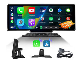 10" Touchscreen Wireless/Wi-Fi/Bluetooth Car Display with Apple CarPlay & Android Auto Support