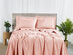 Bamboo 2000 Count 6-Piece Sheet Set with SnugGrip (Blush/King)