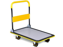 Costway 660lbs Folding Platform Cart Dolly Push Hand Truck Moving Warehouse Foldable