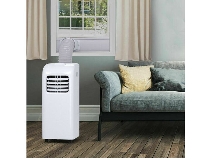 costway 8 000 btu portable air conditioner & dehumidifier