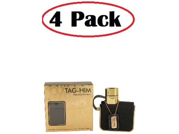 4 Pack of Armaf Tag Him Prestige by Armaf Eau De Toilette Spray 3.4 oz