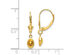 14K Yellow Gold Natural Citrine 4/5 Carat (ctw) Leverback Earrings