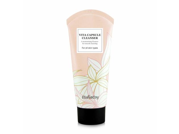 EC ELISHACOY Vita Capsule Cleanser - Vita Complex and Aloe Vera Extract Make Skin Clear and Calming, Soft Rich Bubbles Foam Removes Impurities from Pores, 80g