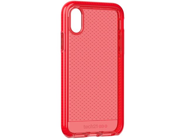 Tech21 Apple iPhone X/XS Evo Check Case with an Effective Three-Layer Protection, Rouge