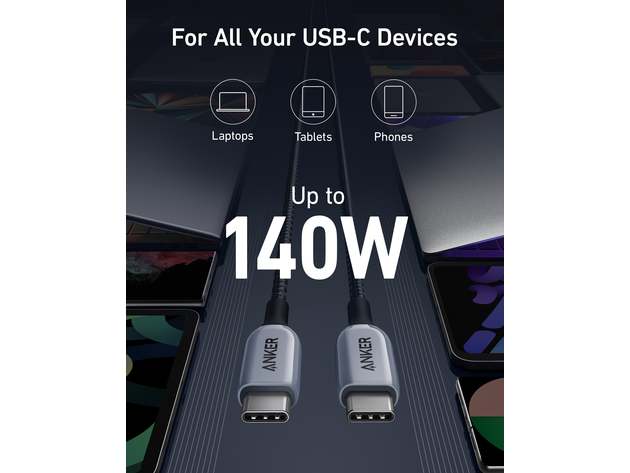 Anker 765 USB-C to USB-C Cable (140W Nylon)