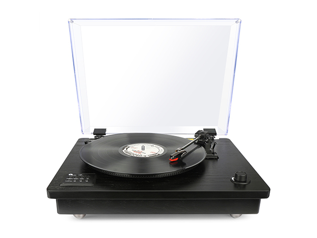 Belt Driven Bluetooth Turntable with Built-In Speaker